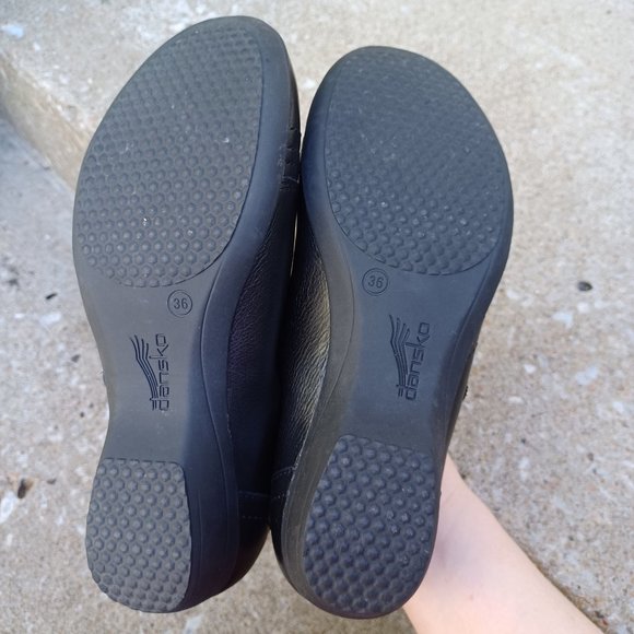 Dansko Shoes Size 36 Size 5.5 Black Leather - Picture 12 of 13